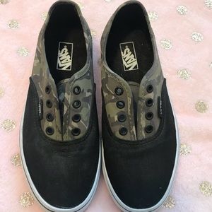 Black and Camo Vans